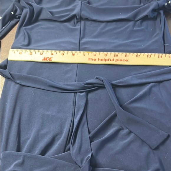 MSK Black Sheath Dress with Bishop Sleeves Sz M - Picture 9 of 10